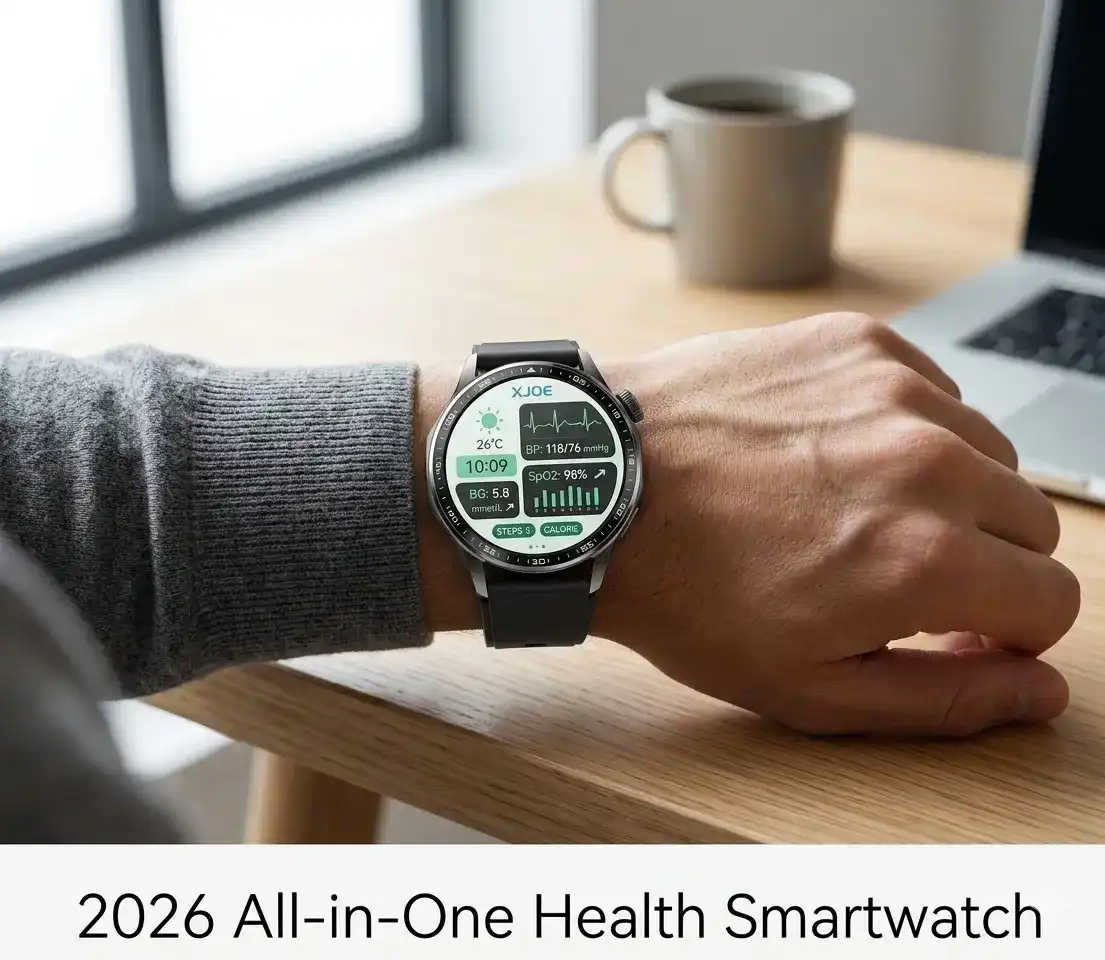 2026 Best ECG Smartwatch With Blood Pressure Monitor+Blood Glucose Monitoring