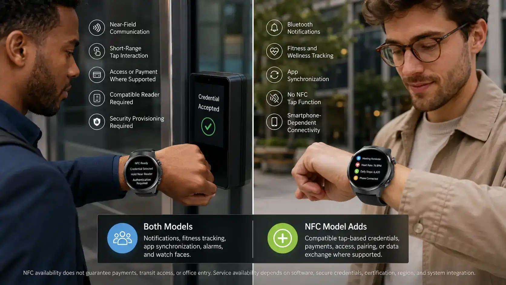 NFC Smartwatch vs Standard Smartwatch: Differences