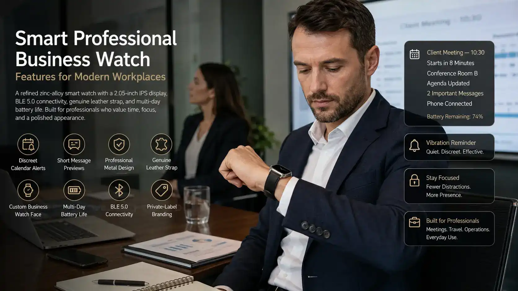 Smart Professional Business Watch Features for Modern Workplaces